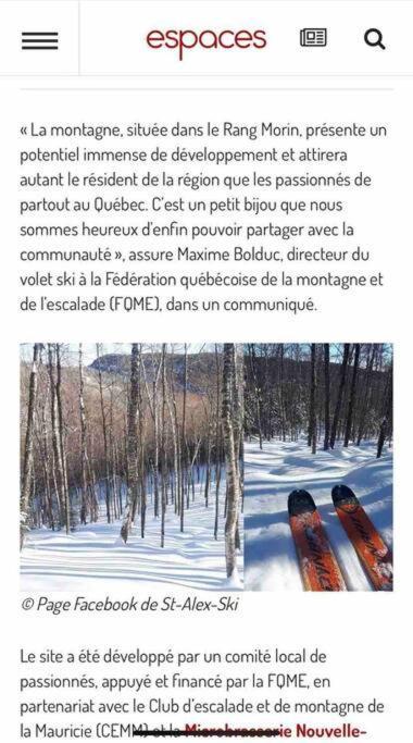 Chalet Riviere - Bord De Riviere - Romantique Saint-Alexis-des-Monts Eksteriør billede